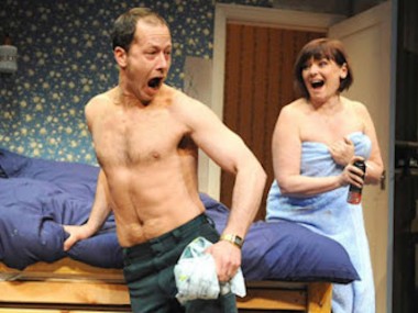 Daniel Betts and Finty Williams in Bedroom Farce. Photo: Alastair Muir
