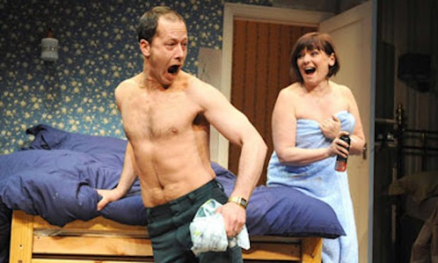 Daniel Betts and Finty Williams in Bedroom Farce. Photo: Alastair Muir