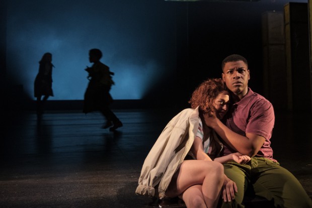 Sarah Greene and John Boyega in Woyzeck. Photo: Manuel Harlan