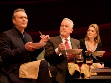 Anthony Head, Ian Redford and Lesley Manville in Six Degrees of Separation