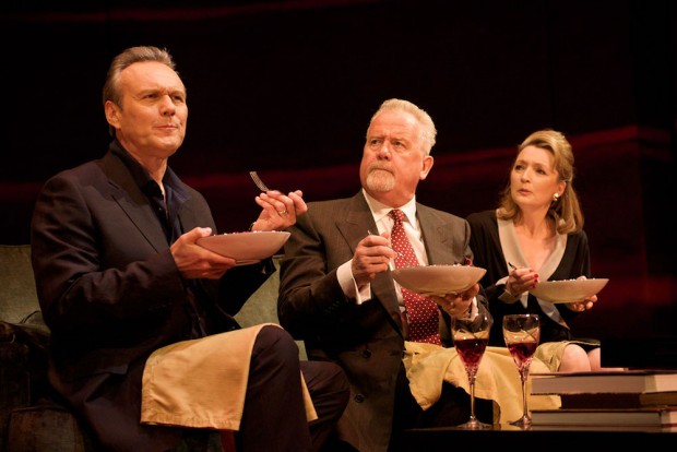 Anthony Head, Ian Redford and Lesley Manville in Six Degrees of Separation