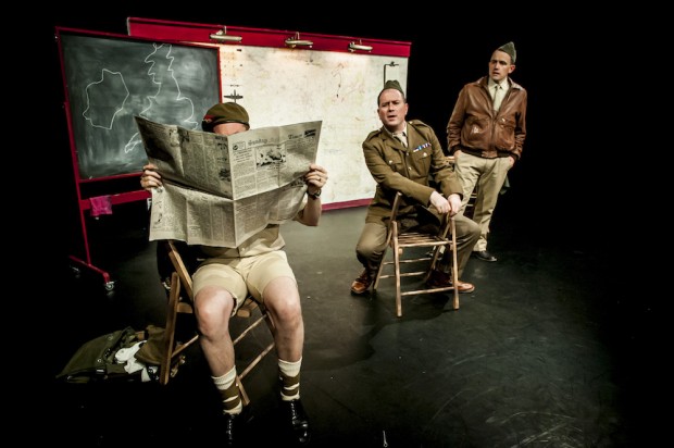 Matt Sheahan, Dan March and James Millard in Instructions for American Servicemen in Britain. Photo: Lidia Crisafulli