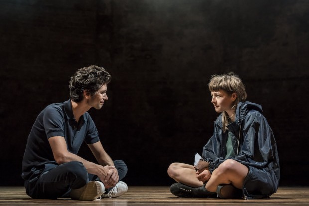 Ben Whishaw and Emma D’Arcy in Against. Photo: Johan Persson