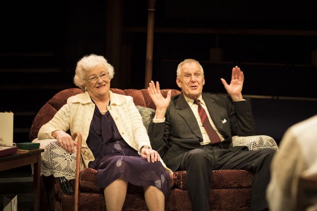 Sue Wallace and Ian Gelder in The March on Russia. Photo: Helen Maybanks