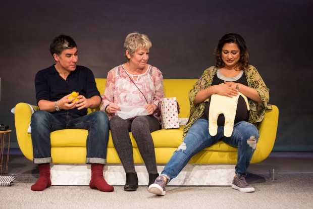 James Lance, Joanna Bacon and Chetna Pandya in Of Kith and Kin. Photo: Helen Murray