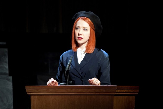 Catherine Steadman in Witness for the Prosecution. Photo: Sheila Burnett