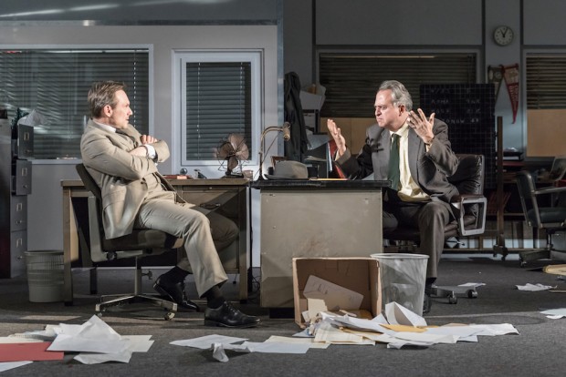 Christian Slater and Stanley Townsend in Glengarry Glen Ross. Photo: Marc Brenner