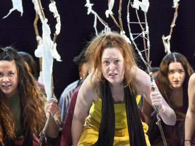 Gemma May in The Suppliant Women. Photo: Stephen Cummiskey