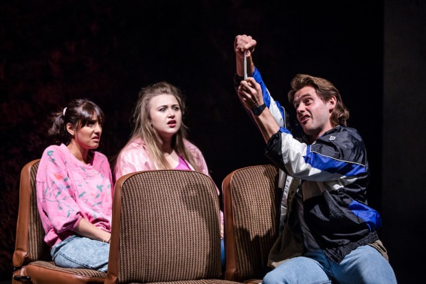 Taj Atwal, Gemma Dobson and James Atherton in Rita, Sue and Bob Too. Photo: The Other Richard