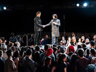 David Morrissey and Ben Whishaw in Julius Caesar. Photo: Manuel Harlan