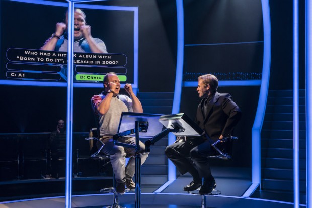 Gavin Spokes and Keir Charles in Quiz. Photo: Johan Persson