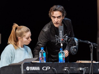 Seána Kerslake and Ben Chaplin in Mood Music. Photo: Manuel Harlan