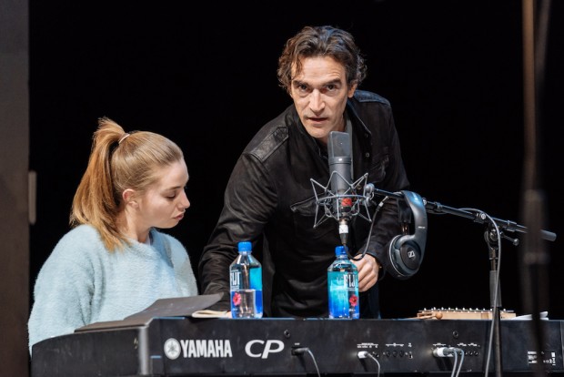 Seána Kerslake and Ben Chaplin in Mood Music. Photo: Manuel Harlan