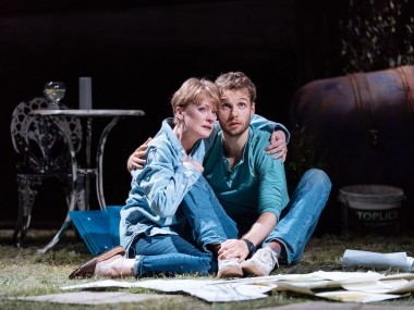 Claire Skinner and Sion Daniel Young in Nightfall. Photo: Manuel Harlan