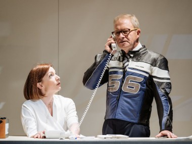 Kirsty Besterman and Harry Enfield in Genesis Inc. Photo: Manuel Harlan