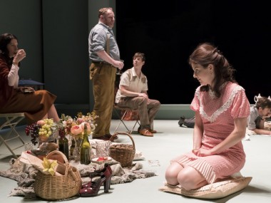 Aisling Loftus and the cast of Aristocrats. Photo: Johan Persson