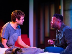 Douglas Booth and Clifford Samuel in A Guide for the Homesick. Photo: Helen Maybanks