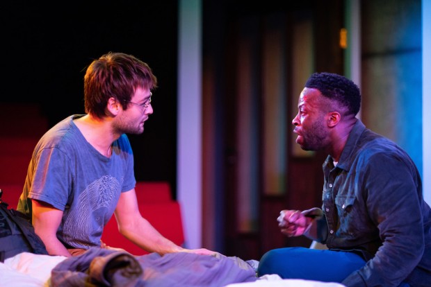 Douglas Booth and Clifford Samuel in A Guide for the Homesick. Photo: Helen Maybanks