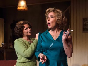 Finty Williams and Tracy-Ann Oberman in Pack of Lies. Photo: Bill Knight