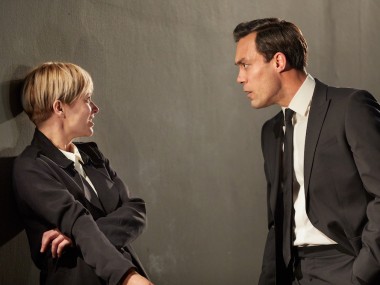 Siân Brooke and Alex Hassell in I'm Not Running. Photo: Mark Douet