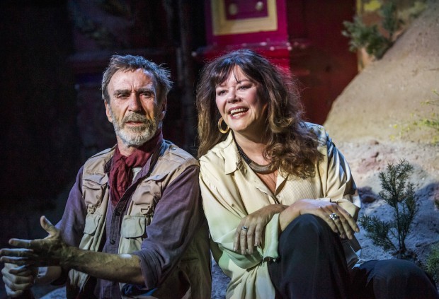 Joe McGann and Josie Lawrence in Love-Lies-Bleeding. Photo: Tristram Kenton