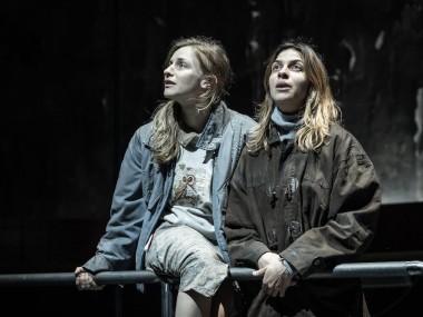 Faye Marsay and Natalia Tena in Europe. Photo: Marc Brenner