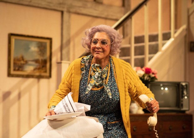 Meera Syal in Noises Off. Photo: Helen Maybanks