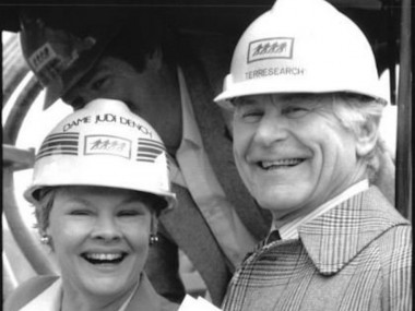 Actor Judi Dench and director Sam Wanamaker