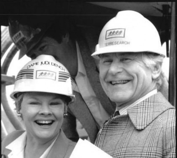 Actor Judi Dench and director Sam Wanamaker