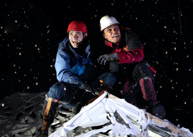 Angus Yellowlees and Josh Williams in Touching the Void. Photo: Bill Knight