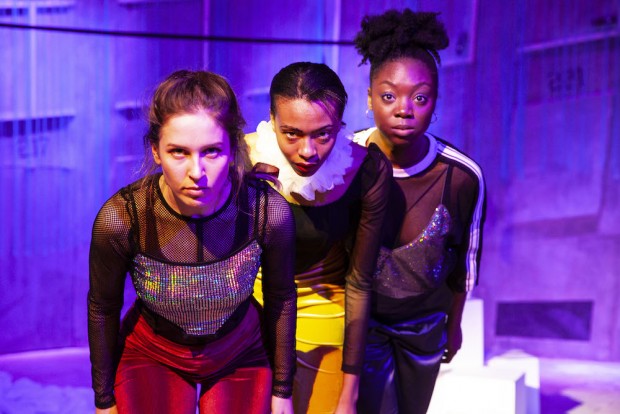 Anna Mackay, Naomi Gardener and Modupe Salu in The Girl With Glitter in Her Eye. Photo: Victoria Double