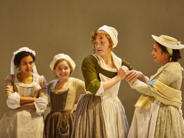 Maxine Peake and Aysha Kala in The Welkin. Photo: Brinkhoff-Moegenburg