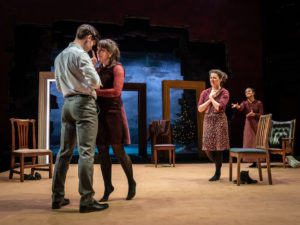 Luke Norris, Natalie Klamar, Anna Russell-Martin and Amaka Okafor in Nora: A Doll’s House. Photo: Marc Brenner