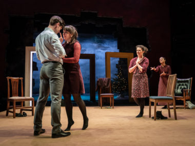 Luke Norris, Natalie Klamar, Anna Russell-Martin and Amaka Okafor in Nora: A Doll’s House. Photo: Marc Brenner