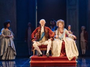 Mark Gatiss and Debra Gillett in The Madness of George III. Photo: Manuel Harlan