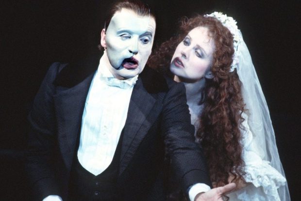 Michael Crawford and Sarah Brightman in the original production of The Phantom of the Opera