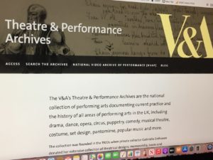 V&A Theatre & Performance website