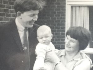 Mark Ravenhill in 1967 with his mother Angela and father Ted. Photo: Mark Ravenhill