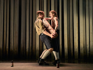 Luke Thallon and Patsy Ferran in Camp Siegfried. Photo: Manuel Harlan