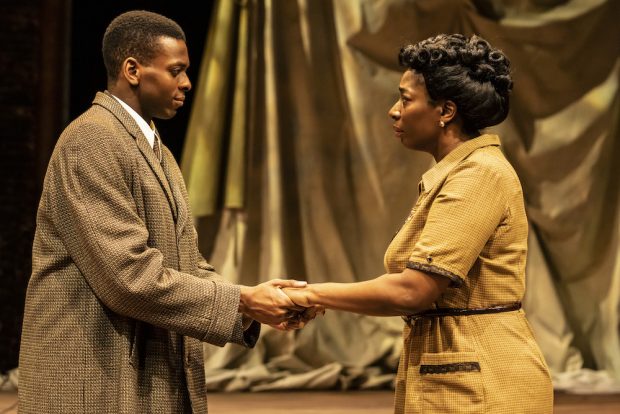 Daniel Adeosun and Tanya Moodie in Trouble in Mind. Photo: Johan Persson