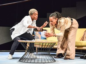 Cherrelle Skeete and Suzette Llewellyn in The Fellowship. Photo: Robert Day