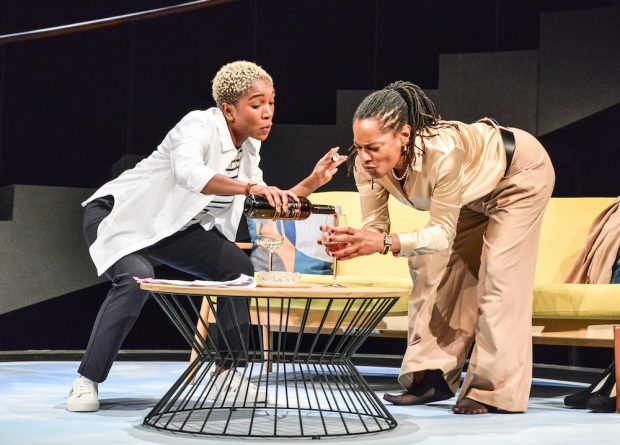 Cherrelle Skeete and Suzette Llewellyn in The Fellowship. Photo: Robert Day