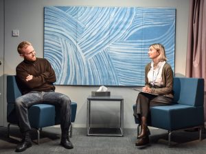 Josef Davies and Lizzy Watts in Ravenscourt. Photo: Robert Day