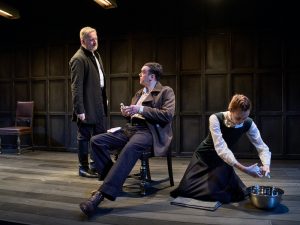 Douglas Henshall, Brian Vernel and Rona Morison in Mary. Photo: Manuel Harlan