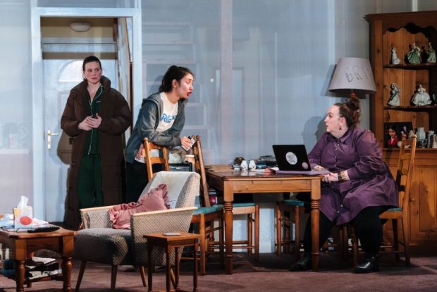 Liz White, Yazmin Kayani and Alison Fitzjohn in Dixon and Daughters. Photo: Helen Murray