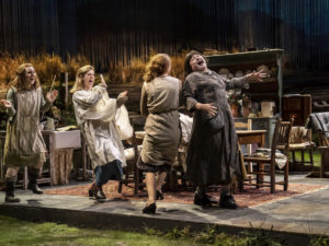 Bláithín Mac Gabhann, Alison Oliver, Louisa Harland and Siobhán McSweeney in Dancing at Lughnasa. Photo: Johan Persson