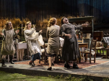 Bláithín Mac Gabhann, Alison Oliver, Louisa Harland and Siobhán McSweeney in Dancing at Lughnasa. Photo: Johan Persson