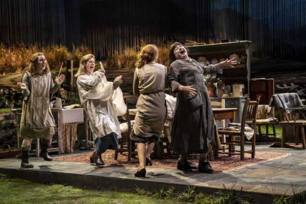 Bláithín Mac Gabhann, Alison Oliver, Louisa Harland and Siobhán McSweeney in Dancing at Lughnasa. Photo: Johan Persson