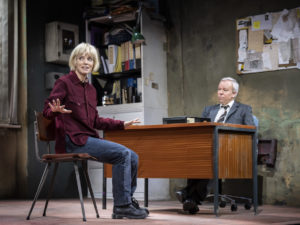 Lily Allen and Steve Pemberton in The Pillowman. Photo: Johan Persson