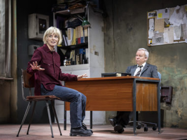 Lily Allen and Steve Pemberton in The Pillowman. Photo: Johan Persson